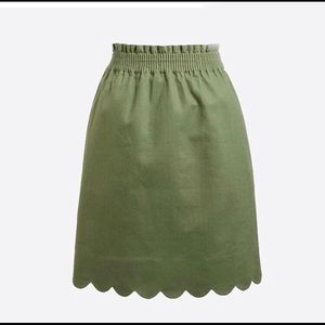 JCrew Scalloped Sidewalk Skirt
